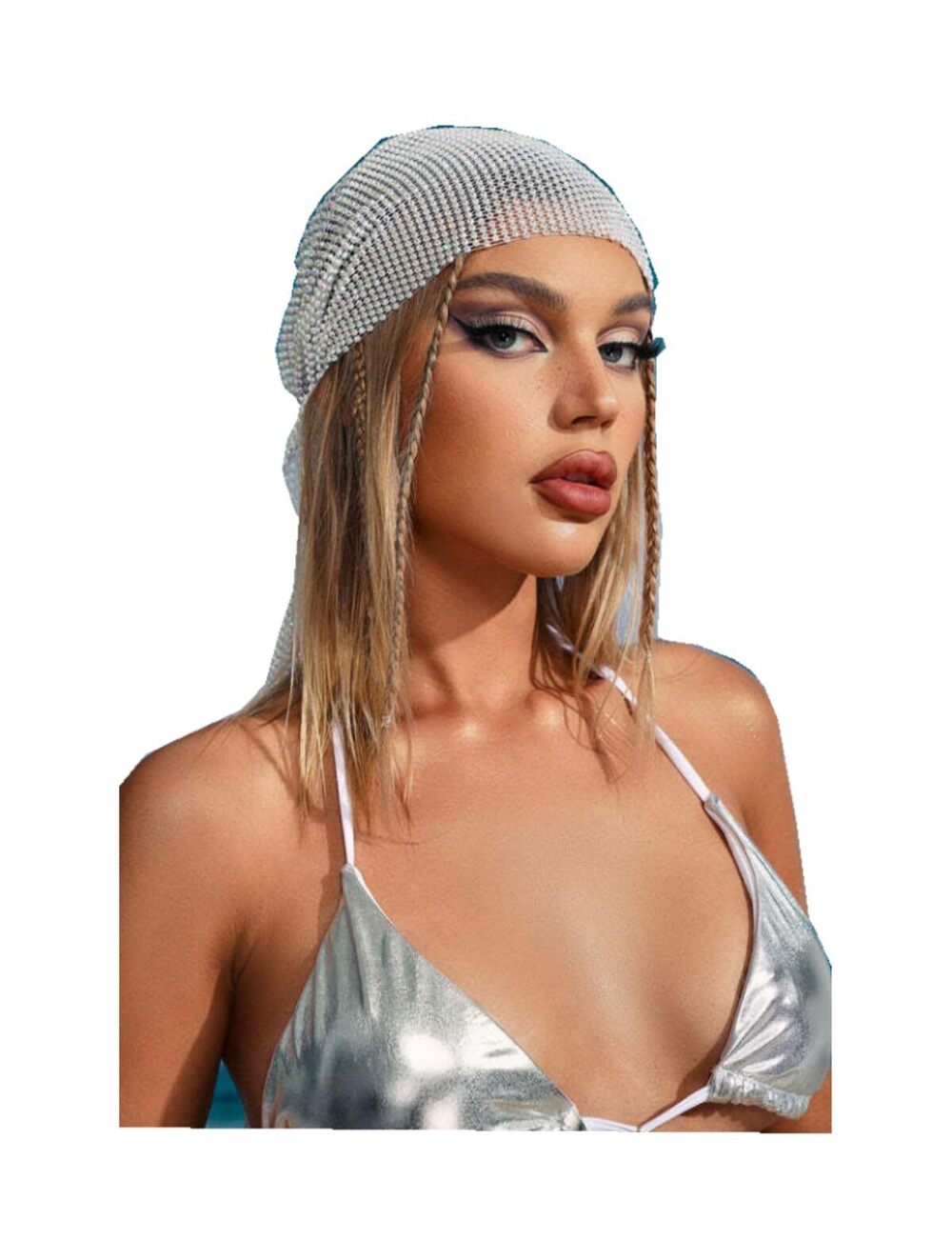 1023 Mesh Flash Diamond Stretch Fishing Net Personalized Fashion Pop Flash